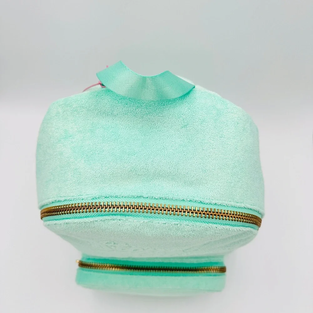 Stoney Clover Lane x Target Mint Green Terry Embossed Backpack Gold Hardware NWT